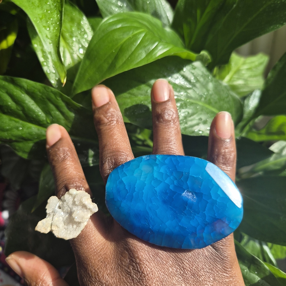 Desigual Vibrant Blue Statement Ring - image 3